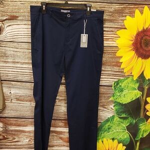 Ike Behar navy night pants 👖 33X30 NWT flat front